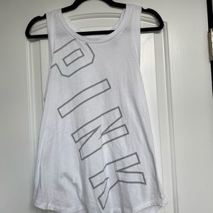 Victorias secret pink cut out back tank